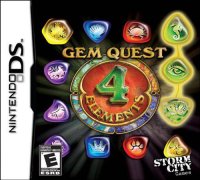 Gem Quest 4 Elements Nintendo DS US box art